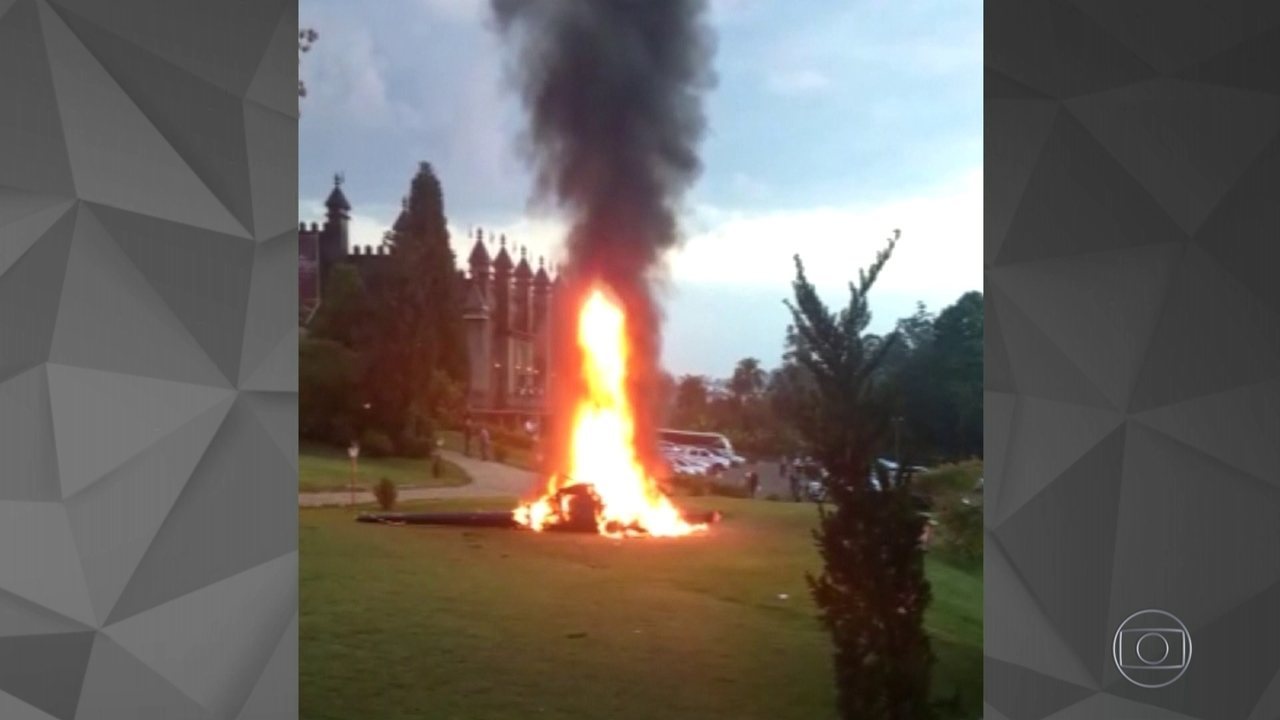 Vídeo indica que noiva e tripulantes tiveram menos de 1 minuto para deixar helicóptero antes de explosão em Vinhedo