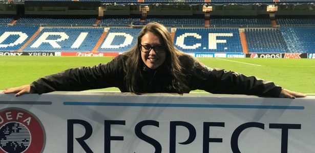 Vivi Falconi, vencedora do programa a narradora Lay’s®, é a primeira brasileira a narrar um jogo da Champions League