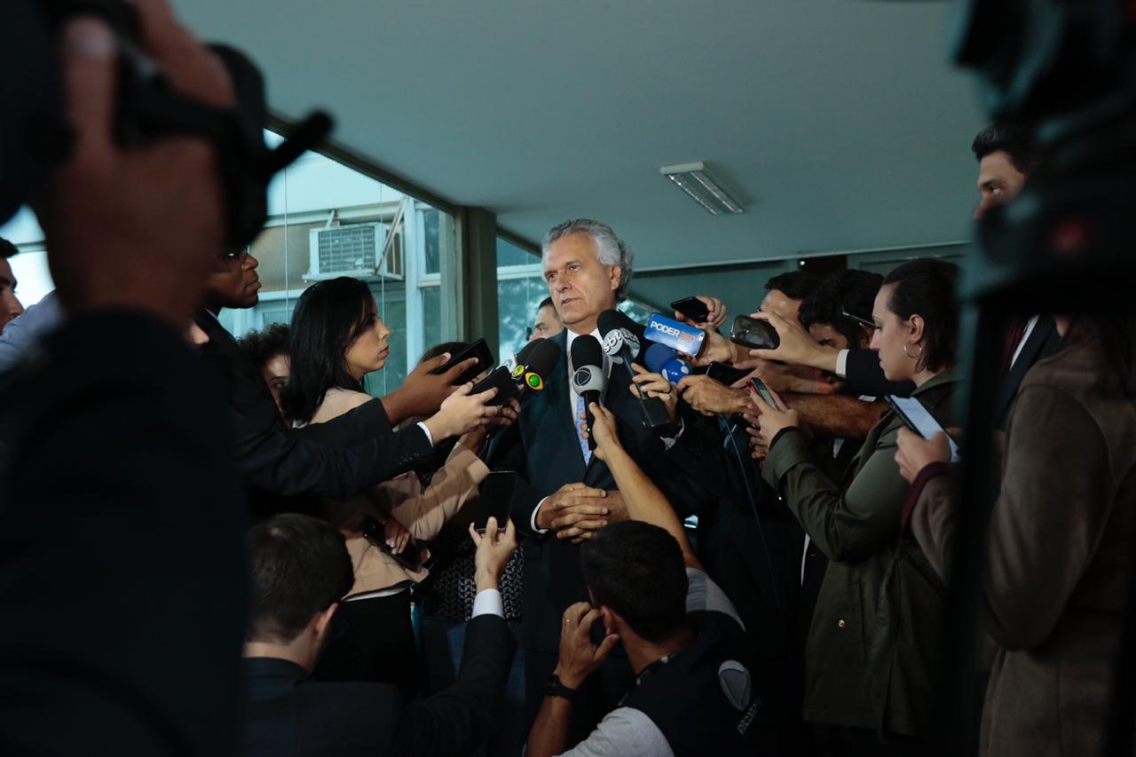 Governo de Goiás vai receber socorro financeiro de Brasília, diz Caiado