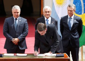 Líderes sul-americanos assinam documento para criação do Prosul