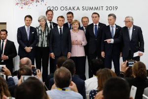 Líderes mundiais em Osaka anunciam acordo do clima 19+1