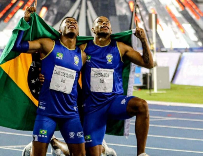 Brasil conquista ouro e bronze nos 100 metros rasos da Universíade