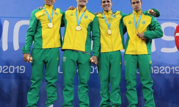 Com três ouros, natação do Brasil tem brilho de veterano estreante, hexa do 4x100m e tri de Leo