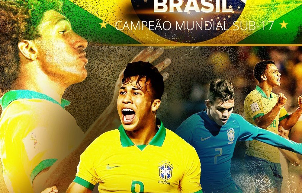 É tetra! Brasil vira sobre o México e é campeão do Mundial Sub-17