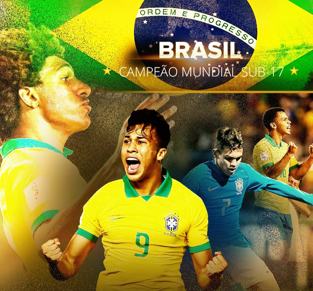 É tetra! Brasil vira sobre o México e é campeão do Mundial Sub-17