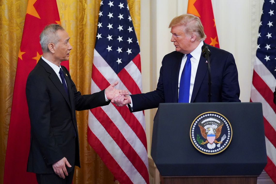 EUA e China assinam primeira fase de acordo comercial