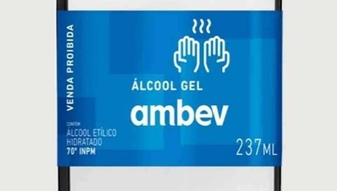 Ambev vai produzir e doar 500 mil garrafas de álcool em gel a hospitais públicos