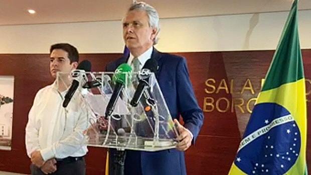 Caiado anuncia rompimento com Bolsonaro, após pronunciamento do presidente