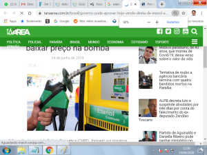 Lei aprovada pela Assembleia incentiva consumo de etanol