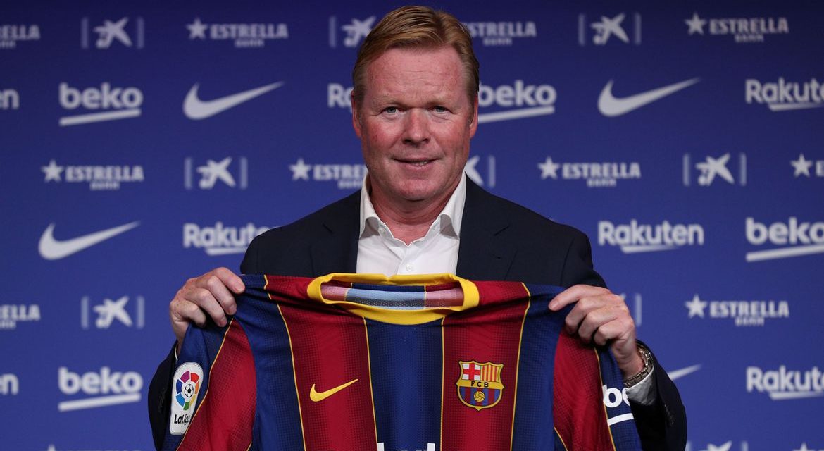 Koeman chega ao Barça expressando desejo de treinar Messi
