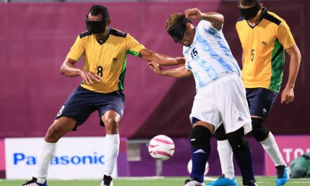 Brasil bate a Argentina e fatura o penta no futebol de 5 nas Paralimpíadas