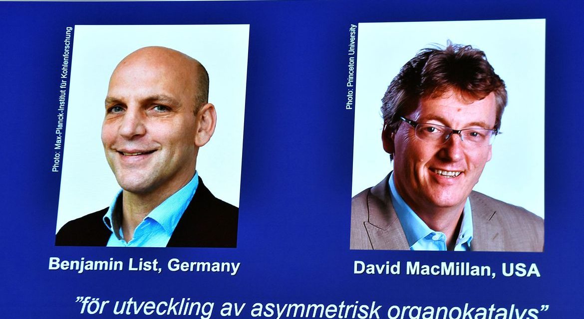 Nobel de Química é concedido a Benjamin List e David W.C. MacMillan