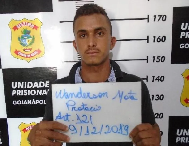 Wanderson Protácio, autor de triplo homicídio em Corumbá, é encontrado morto em cela de Aparecida