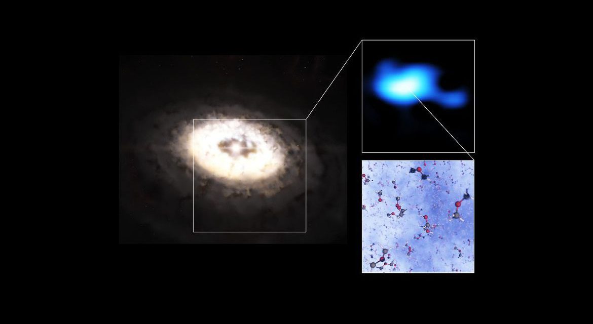 Astrônomas detectam molécula inédita em disco de formação planetária