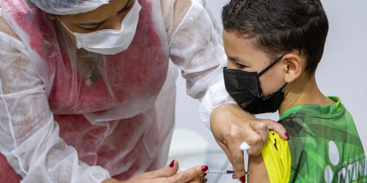 Prefeitura de Goiânia começa vacinar crianças de 03 e 04 anos contra Covid-19, nesta quarta, 20
