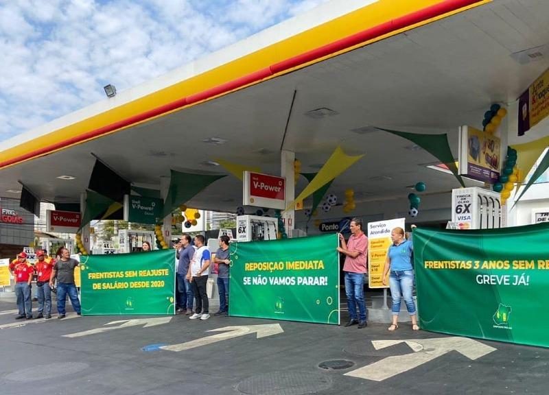 Frentistas de Goiânia e Região Metropolitana entram em greve por aumento de salário