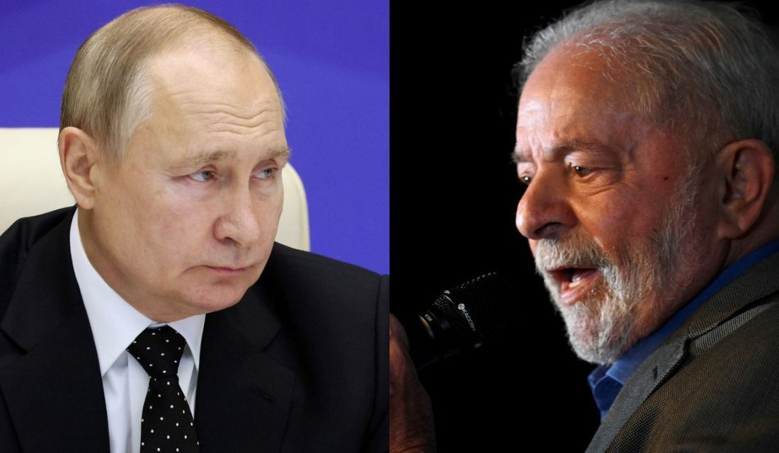 Presidente eleito Lula conversa com o presidente russo Putin