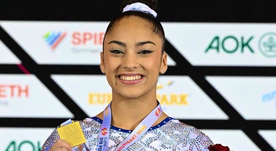 Júlia Soares leva ouro em tradicional evento de ginástica na Alemanha