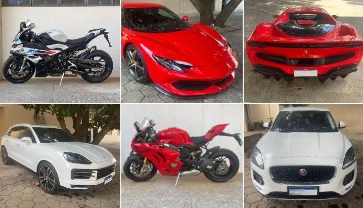 Tribunal de Justiça de Goiás realiza leilão on-line de veículos e motos de luxo