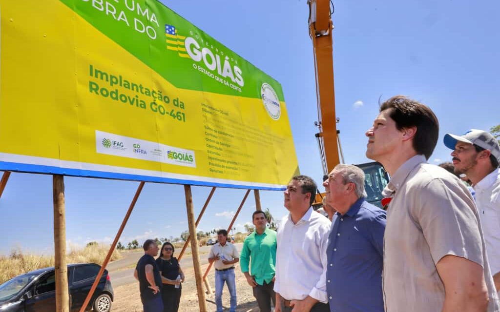 Pavimentação da GO-461 tem iníco com investimento de R$ 96 milhões