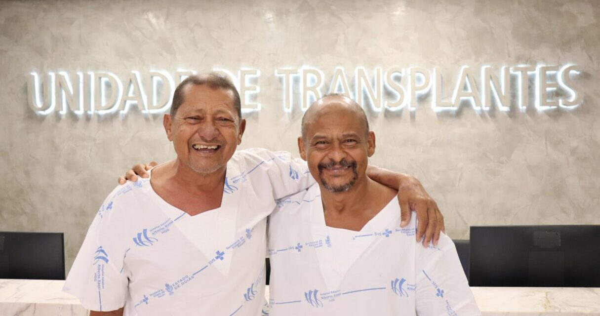 Irmãos recebem rins da mesma doadora em transplantes inéditos realizados no HGG