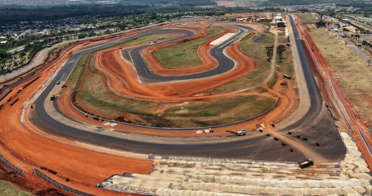 Obras para MotoGP 2026 atingem 60,2% de execução no Autódromo de Goiânia